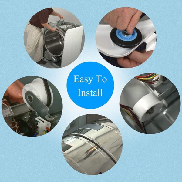 【2026 UPGRADED】 DC97-16782A Samsung Dryer drum Rollers Replacement Kit - Image 7