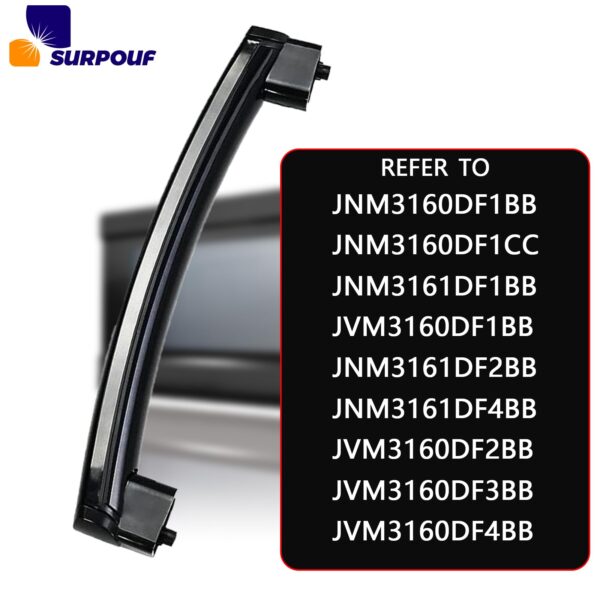 SURPOUF WB15X10275 WB06X10939 Microwave Door Handle with Support Fits for GE Kenmore Microwave Oven Ranges Replacement Part(Black) - Image 5