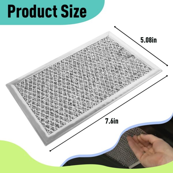 2PCS Microwave Grease Filter Set Compatible with GE JVM7195SK6SS - Image 7