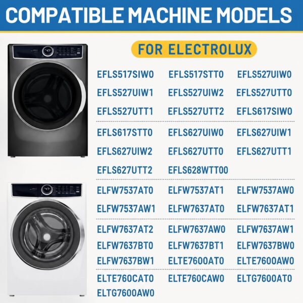 5304505004 for Electrolux Washer Door Seal EFLS627UTT0 EFLS617STT0 EFLS527UIW0 EFLS517SIW0 EFLS627UIW0 EFLS627UTT1 EFLS627UIW1 EFLS517STT0 EFLS527UIW1 EFLS527UTT2 EFLS617SIW0 EFLS627UIW2 - Image 5