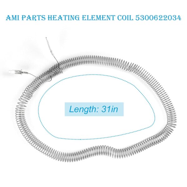 AMI PARTS 5300622034 Dryer Restring Heating Element Coil - Image 3