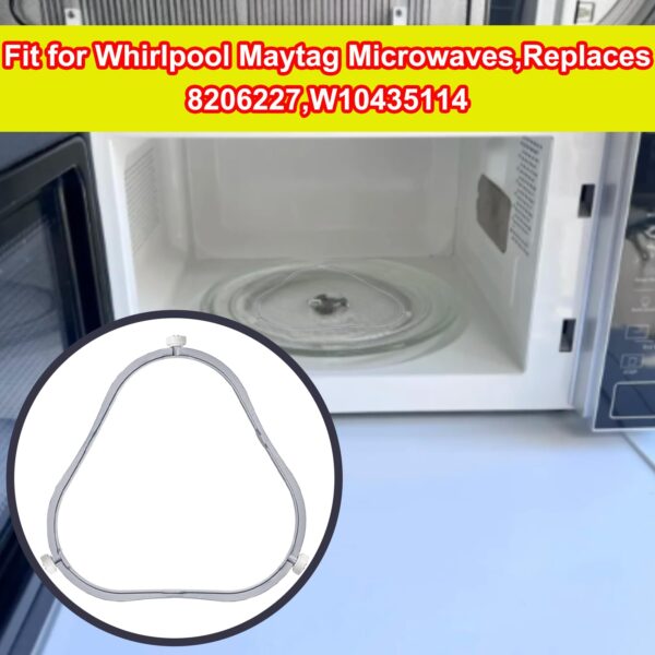 7.48 in W11252182 Microwave Turntable Support Ring,Glass Tray Support Replacement Part,Fit for Whirlpool Maytag Microwaves,Replaces 8206227,W10435114 - Image 2