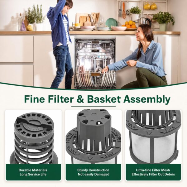 WD12X25995 Dishwasher Ultra Fine Filter and Basket Assembly PS16217023 Part - Image 8