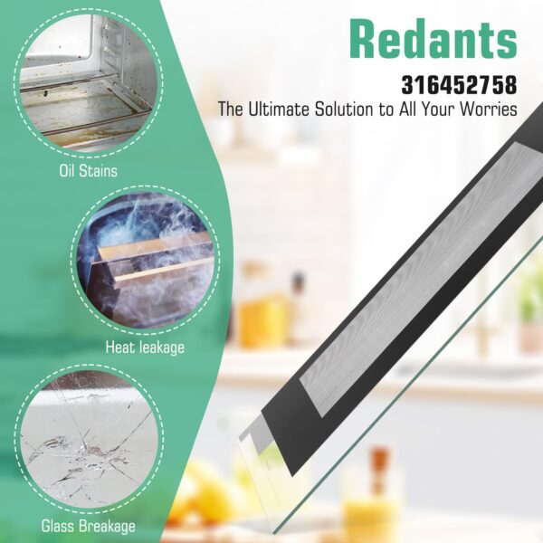 316452758 Range Oven Outer Door Glass Compatible with Frigidaire - Image 6