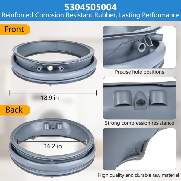 5304505004 for Electrolux Washer Door Boot Seal Replacement EFLS617STT0 - Image 5
