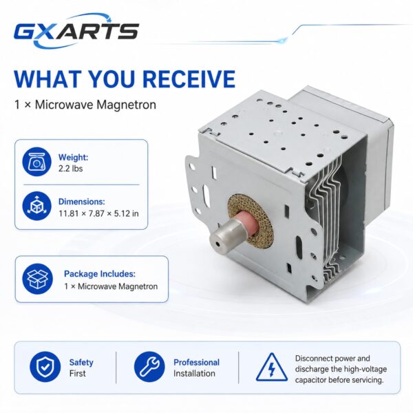 GXARTS Magnetron 6324W1A001B Fit for LG Microwave LRM1240ST MV1610ST - Image 3