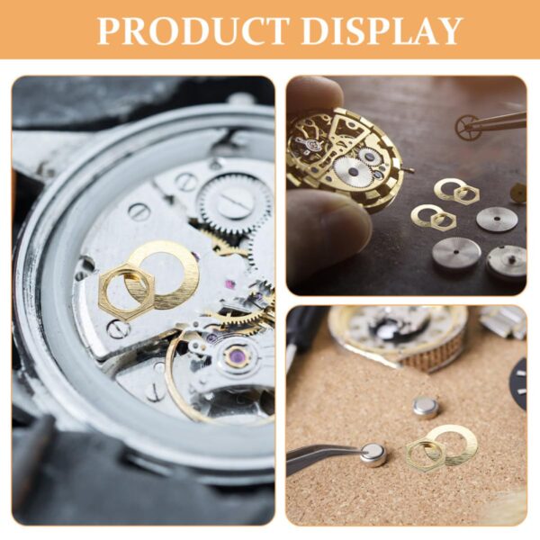 GOOHOCHY Quartz Clock DIY Fittings Nut and Washer Kit Clock Movement Parts for Wall Repair Assembly and Replacement 10 Nuts 10 Washers - Image 3