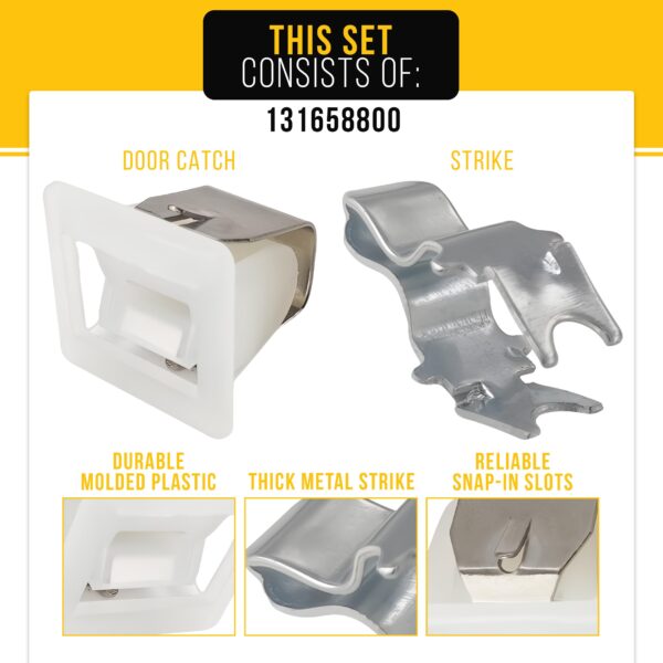 131658800 Dryer Door Catch for Frigidaire Kenmore Gibson AP2107362 PS418433 - Image 5