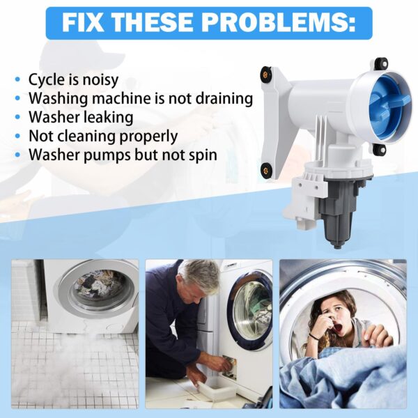 WH11X39237 WH11X29539 Washer Drain Pump Filter Assembly for GE - Image 7