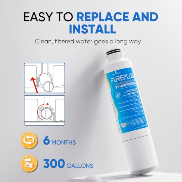 PUREPLUS RWF0700A Water Filter Replacement for Samsung HAF-CIN/EXP 4 Pack - Image 6