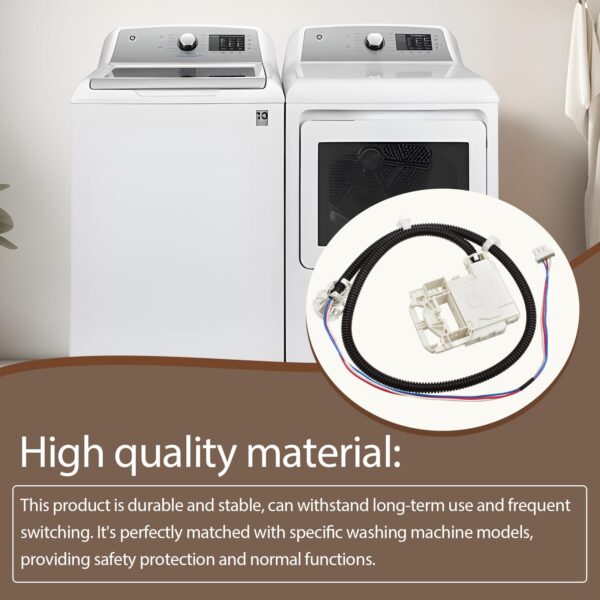 290D3070P002 Washer Lid Lock Switch Washing Machine Lock Assembly Compatible with Ge Washer ETW485ASW0WB GTW325ASW0WW GTW385ASW0WS GTW485ASW0WB - Image 5
