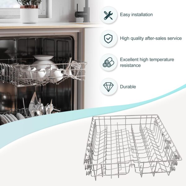 【2026 UPGRADED】DD82-01074A Middle Rack Assembly Replacement Parts Fit for Samsung Dishwasher Dishrack DW80R5061,DW80R5060,DW80K7050UG,DW80K5050US Series - Image 8