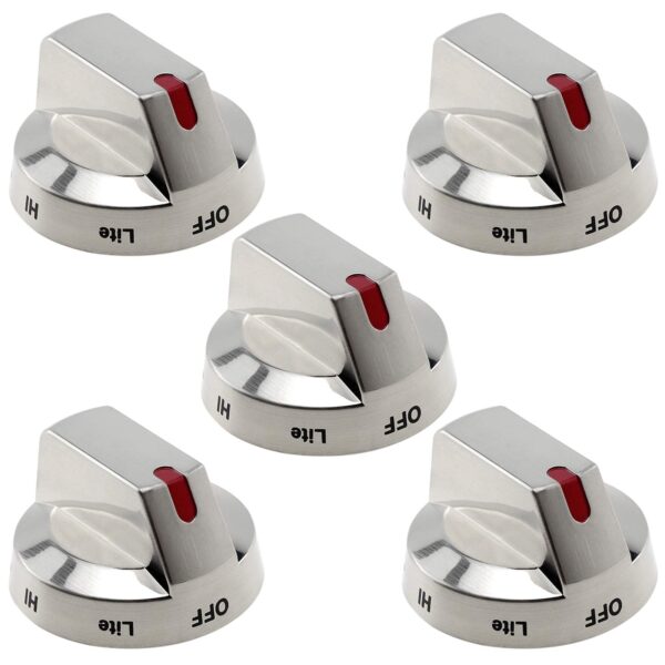 DG64-00473A Gas Stove Control Knob Replacement for Samsung Oven Range, 5Pcs