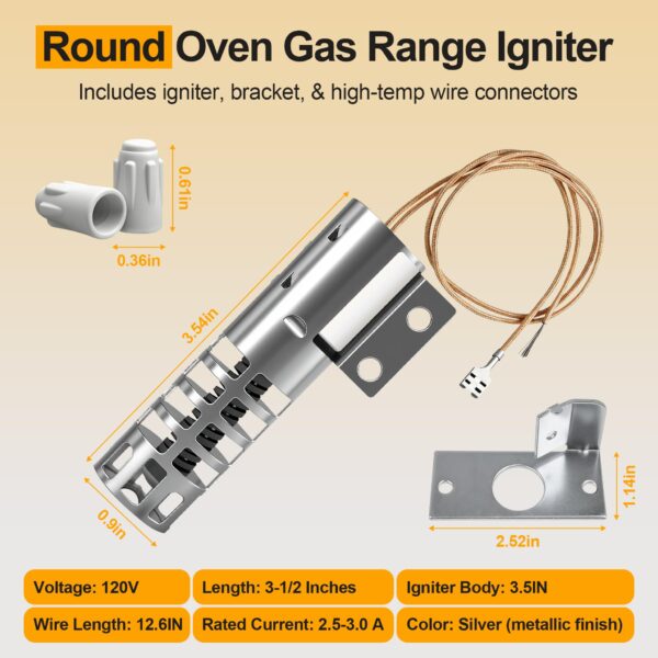 WB2X9154 Oven Igniter Replacement for GE Hotpoint Kenmore XL44 Gas Range - Image 6