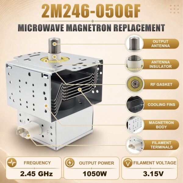 2M246 050GF 6324W1A001L Microwave Magnetron Compatible with LG - Image 5