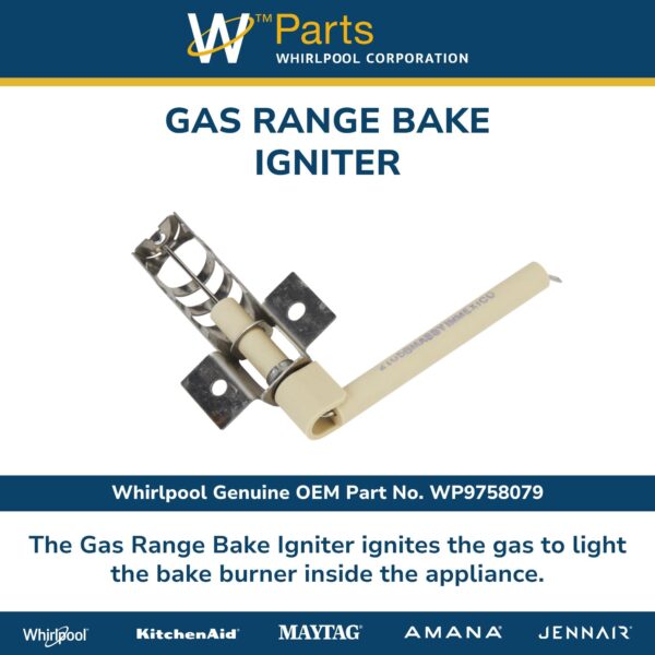 Whirlpool WP9758079 Original Genuine OEM Gas Range Igniter - Image 2