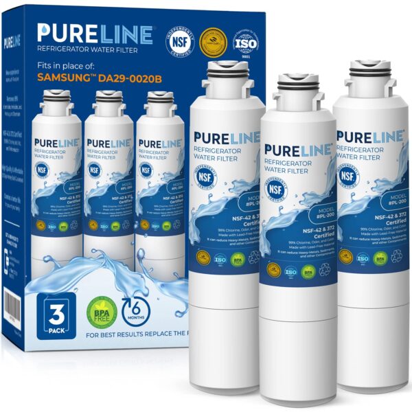Pureline Replacement for Samsung Fridge Water Filter DA29-00020B (3 Pack) - Image 6