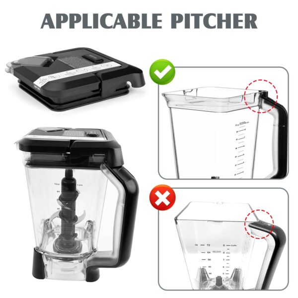 Ninja Blender Lid Replacement for 72 oz Pitcher, Replacement Parts Top Lid - Image 5