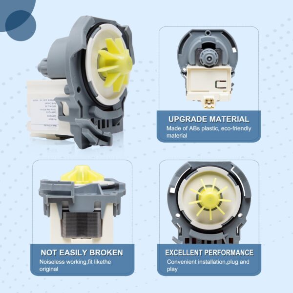 W10876537 W10724439 Dishwasher Drain Pump - Image 3
