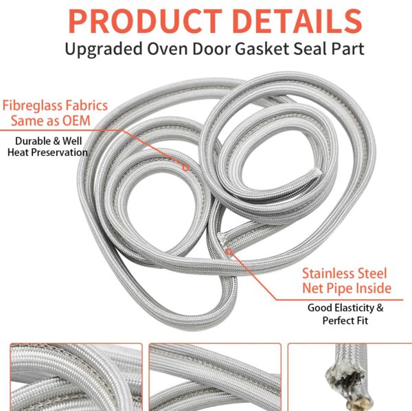 WB4K1 Cosamatcozon Upgraded Oven Door Gasket Seal - Image 3