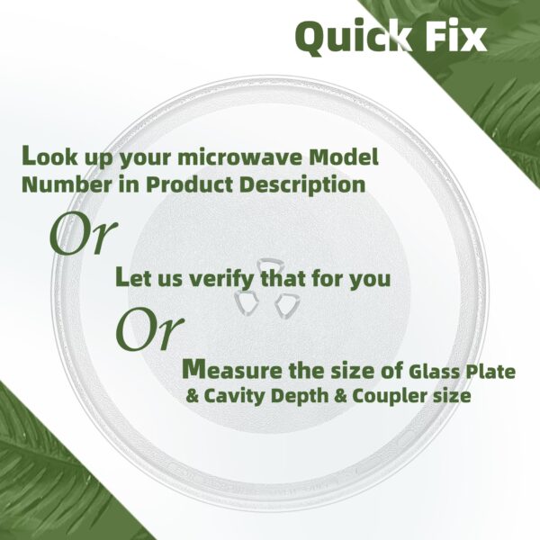 Gemroom 12.75" Microwave Plate Replacement for GE Microwave Glass Plate - Image 6