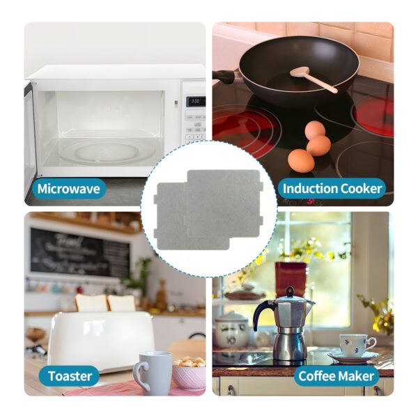 4 PCS Waveguide Cover, Microwave Wave Guide Cover Replacement, Universal Mica Sheets for Microwaves Oven & Toasters, Easily Cut to Fit - Image 3