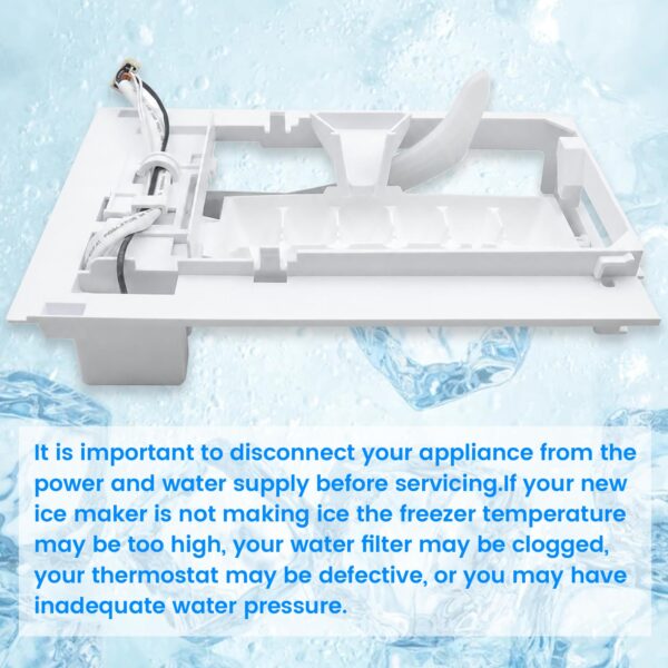 Upgraded AEQ72909603 AEQ72909602 Ice Maker Assembly for LG Refrigerator - Image 5