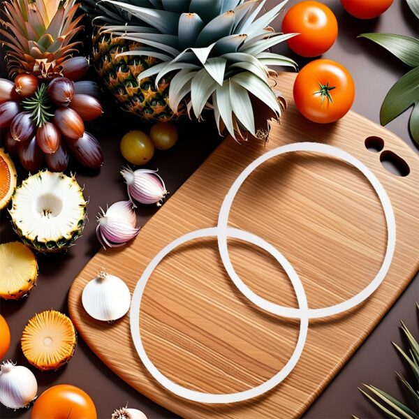 8 Pcs Seal White Ring, Rubber Gasket Replacement O-Ring for 250W Blender Sealing, Compatible with Magic Bullet MB1001, Blender Cross Blade, White