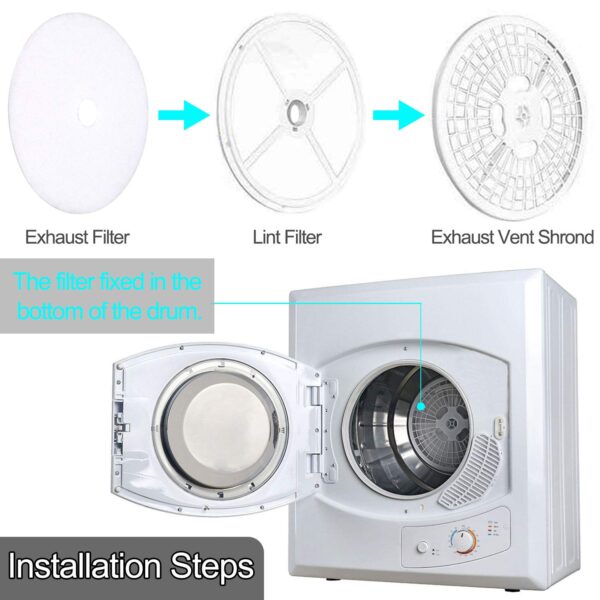 20 PCS Dryer Exhaust Filter for Panda-365 days QA-Lint Filter Cloth Dryer Replacement Include 16 Exhaust Filters & 4 Air Intake Filters fit for Son.ya, A.vant, Magic Chef Dryers-BY AMI PARTS - Image 5