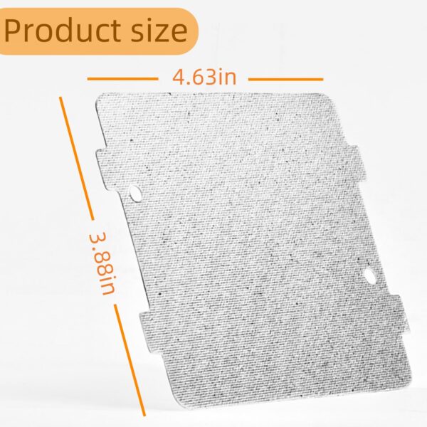 WB39X10034 Microwave waveguide Cover is Suitable for GE Microwave waveguide Cover Replacement, 3-7/8x4-1/4 inches (Thickened), Packed in PE Packaging Box, Equipped with Two Microwave Locking Buttons. - Image 5