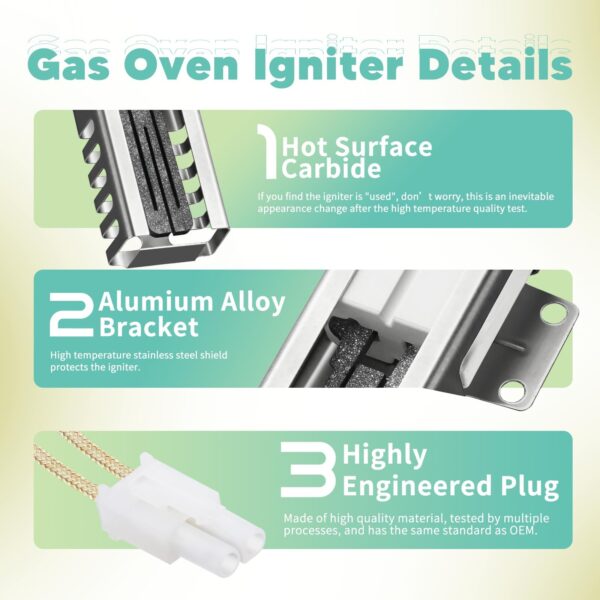 5304509706 316489402 Gas Oven Igniter, Fit for FrigiDaire Oven Igniter - Image 5