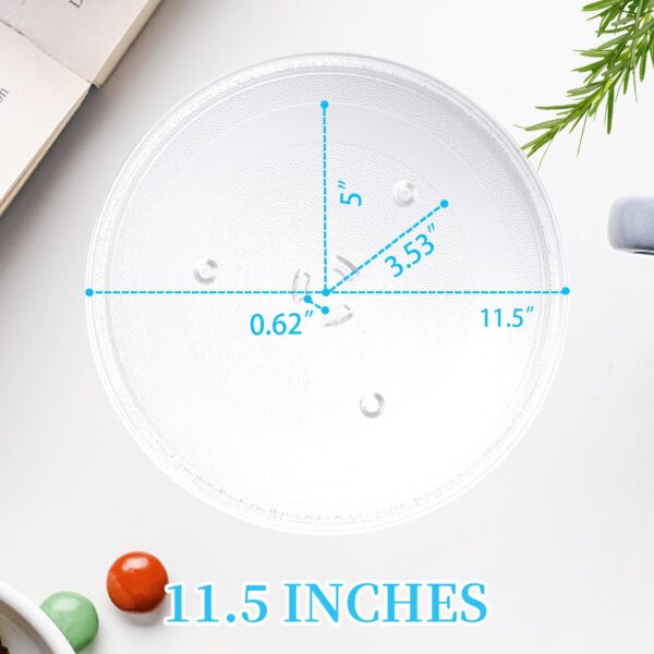 11.5" Universal Microwave Plate Replacement Glass Turntable| Fits LG, GE, Panasonic, Frigidaire, Farberware & More - Image 6