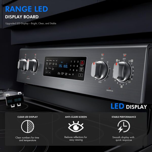New DE07-00129A Range LED Display Board Fit for Samsung Electric Range - Oven/Stove, Better Than Oem Quality, Fits Model NE59J7630SB NE59J7630SG NE59J7630SS NE59J7630SW - Image 6
