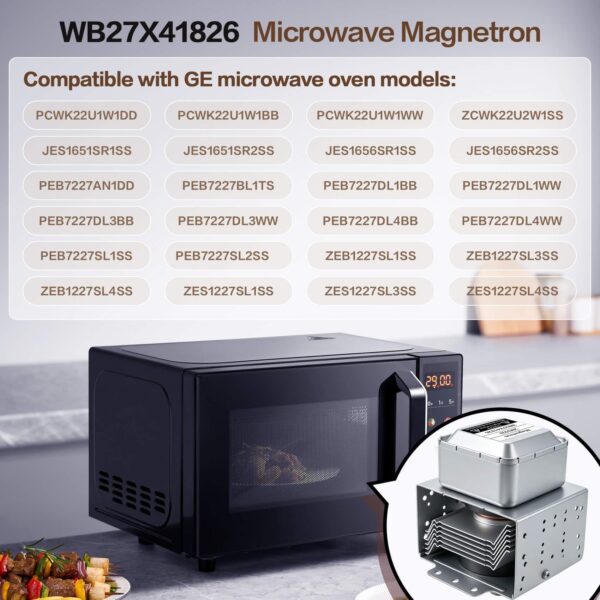 WB27X41826 2M392J Magnetron Compatible with GE Microwave Repair Parts - Image 7