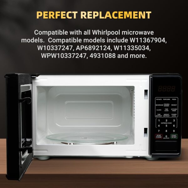 12" Microwave Replacement Turntables, Microwave Glass Plate Compatible with Replacement Part of W11367904/ W10337247/ AP6892124/ W11335034/ WPW10337247 etc – Dishwasher Safe - Image 7