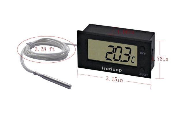 Hotloop Digital Oven Thermometer Heat Resistant up to 572°F/300°C, LCD - Image 5