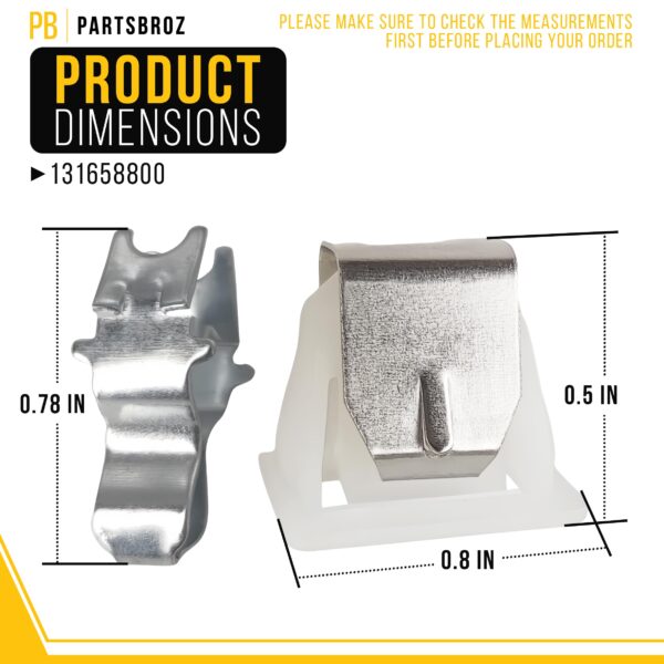 131658800 Dryer Door Catch for Frigidaire Kenmore Gibson AP2107362 PS418433 - Image 3