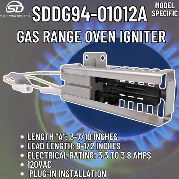 Supplying Demand DG94-01012A 4011538 Gas Range Oven Igniter Replacement Model Specific Not Universal - Image 6