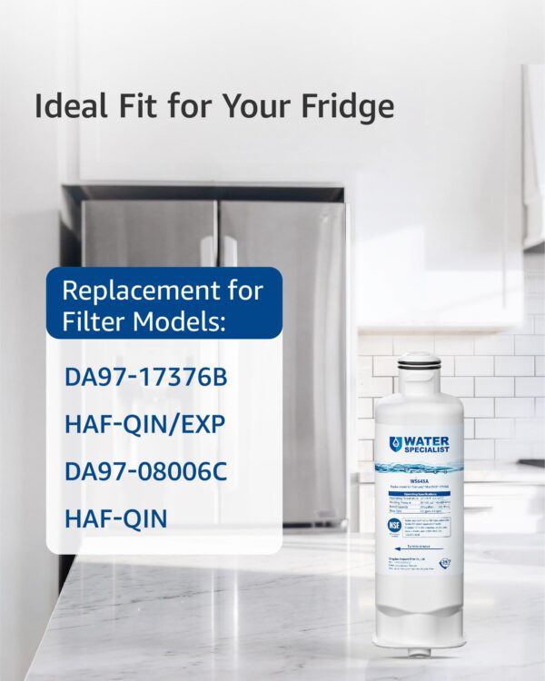 Waterspecialist WS645A Refrigerator Water Filter, Replacement for Samsung® DA97-17376B, HAF-QIN/EXP, HAF-QIN, RF28T5001SR, DA97-08006C, RS27T5200SR, RF28R7351SG, RF24R7201SR, RF27T5201SR, 3 Pack - Image 7