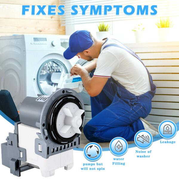 New Washer Drain Pump DC31-00054D DC31-00187A PX3516-01 for Samsung - Image 5