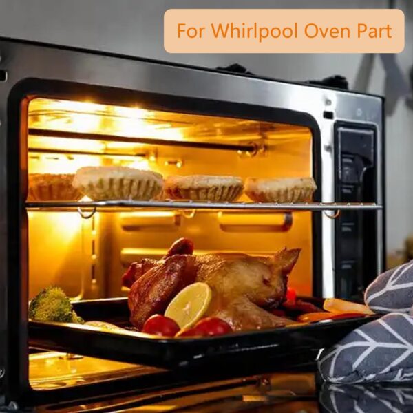 24-3/4” Shelves Range Oven Rack Grates Replacement for Whirlpool Oven Part WPW10179152, W10179152, WP4455488, MET8665XB00 MET8665XB02 GBD309PVB00, GBD309PVB02 - Image 3