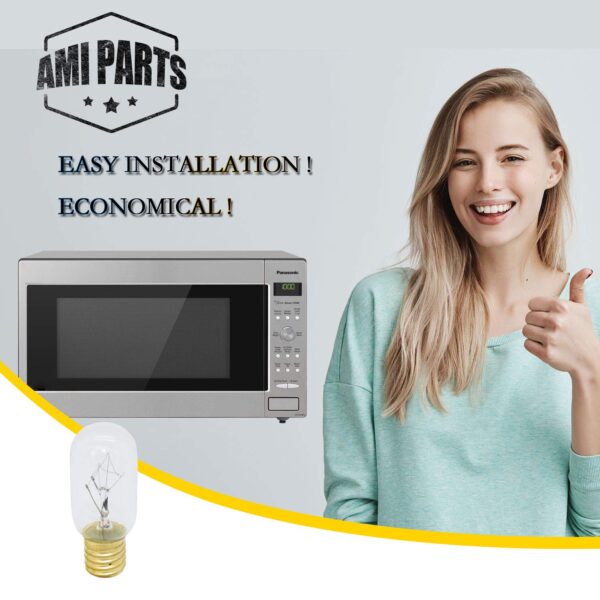 AMI PARTS WB36X10003 Bulb 40w 130v E17 Microwave Light Replacement Part - Image 2