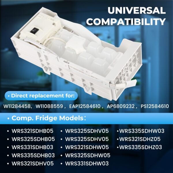 W11284458 W11088559 Refrigerator Ice Maker Replacement,Replace EAP12584610 AP6809232 PS12584610 (Upgraded OEM Quality) Easy Installation - Image 5
