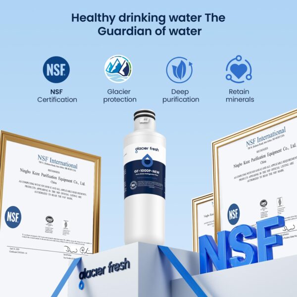 GLACIER FRESH LT1000PC Water Filter and LT120F Air Filter Replacement, 3+3 - Image 3