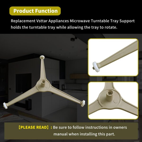 WB06X10584 Microwave Turntable Tray Support Compatible with GE Microwaves - Image 4