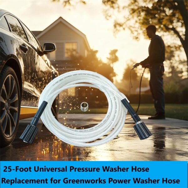 5200402 Universal Pressure Washer Hose for Greenworks Power Washer Hose - Image 2