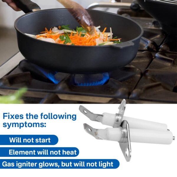 4 Pack 8523793 Gas Range Stove Ignitor Electrode Replacement for Whirlpool - Image 4