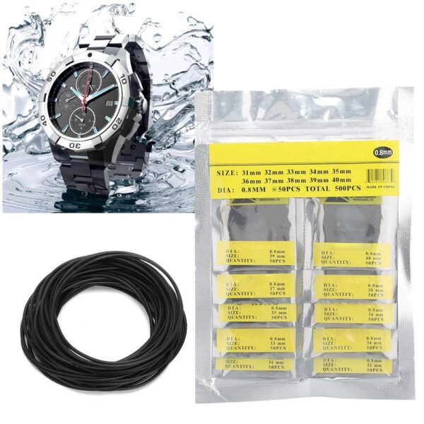 Joyzan Watch Back Gasket, O Ring Rubber Sealing Washer Gaskets Replacement