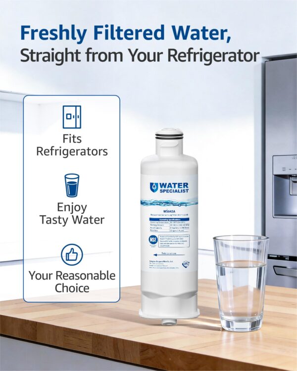 Waterspecialist WS645A Refrigerator Water Filter, Replacement for Samsung® DA97-17376B, HAF-QIN/EXP, HAF-QIN, RF28T5001SR, DA97-08006C, RS27T5200SR, RF28R7351SG, RF24R7201SR, RF27T5201SR, 3 Pack - Image 6