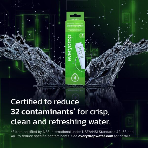 everydrop by Whirlpool Ice & Water Refrigerator Filter 4, Green, EDR4RXD1 - Image 3